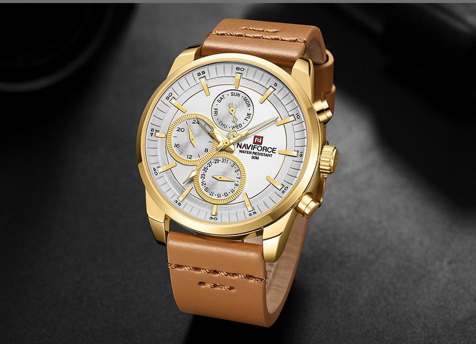 Men's Elegant Waterproof Watch With Fluorescent Hands And Numbers Luxury Unique Design Perfect Gift For Him