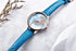 Luxury Womens Round Watch Simple Analog Quartz Watches Elegant Stainless Steel Mesh Strap Fashionable Wrist Watch For Woman