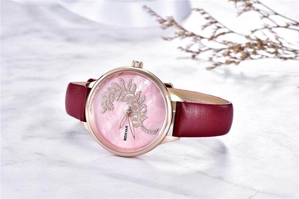 Luxury Womens Round Watch Simple Analog Quartz Watches Elegant Stainless Steel Mesh Strap Fashionable Wrist Watch For Woman