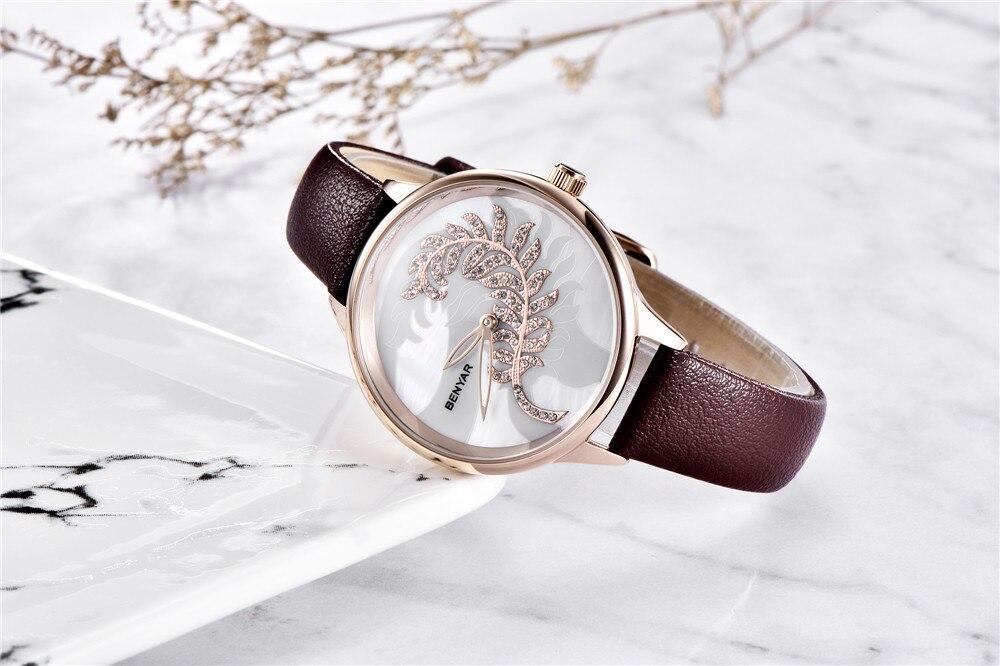 Luxury Womens Round Watch Simple Analog Quartz Watches Elegant Stainless Steel Mesh Strap Fashionable Wrist Watch For Woman