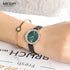 Luxury Green Fashion Womens Watch Classic Quartz Round Wrist Watch Business Style For Women