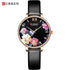 Womens Watches With Decoupage Flower Patterns And Details Of Large Roman Numbers