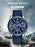 2021 Blue Men Watch Luxury Design Watches Silicone Band Male Wrist Watches Men's Chronograph Round Watch