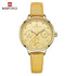 Stylish Womens Elegant With Double Zircon And Two Chronometer Day And Date Luxury Watch