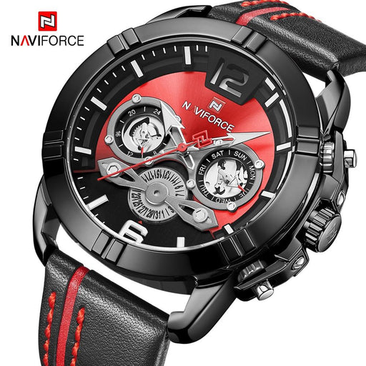 Waterproof  Quartz  Man Leather Sport Wrist Watch  Luxury Unique Design Perfect Gift