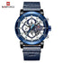 Water Resistant Sport Chronograph Watch  Multifunction Leather Belt Quartz Wrist Watches Excellent Design Perfect Gift