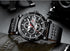 Water Resistant Sport Chronograph Watch  Multifunction Leather Belt Quartz Wrist Watches Excellent Design Perfect Gift