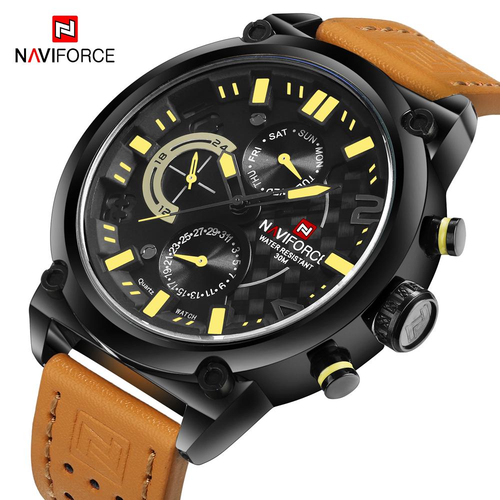 Luxury Men Sports Watches Waterproof Wristwatch Fluorescent Hands Unique Design Excellent Gift