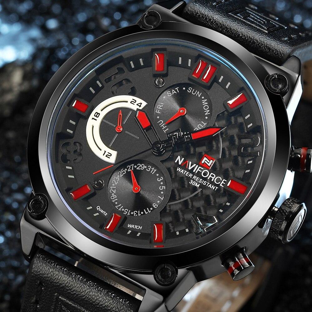 Luxury Men Sports Watches Waterproof Wristwatch Fluorescent Hands Unique Design Excellent Gift