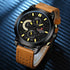 Luxury Men Sports Watches Waterproof Wristwatch Fluorescent Hands Unique Design Excellent Gift