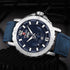 Men's Waterproof Watch With Anchor Detail and Fluorescent Hands Excellent Design Luxury Perfect Gift