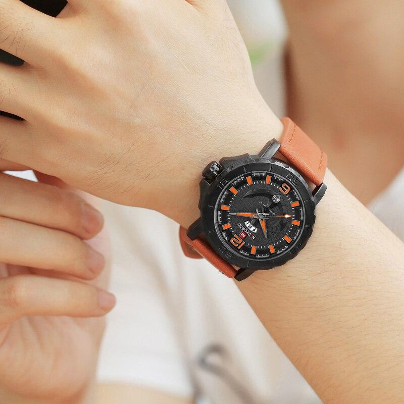 Men's Waterproof Watch With Anchor Detail and Fluorescent Hands Excellent Design Luxury Perfect Gift