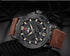 Men's Waterproof Watch With Anchor Detail and Fluorescent Hands Excellent Design Luxury Perfect Gift