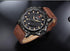 Men's Waterproof Watch With Anchor Detail and Fluorescent Hands Excellent Design Luxury Perfect Gift