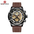 Sport  Watches For Men Waterproof Watch Analog Quartz Leather Band Wristwatch Unique Design Perfect Gift