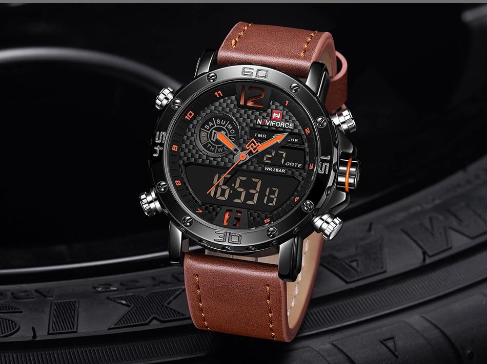 Men's Sports Waterproof Digital Analog Multifunction Watch  Excellent Design Perfect Gift