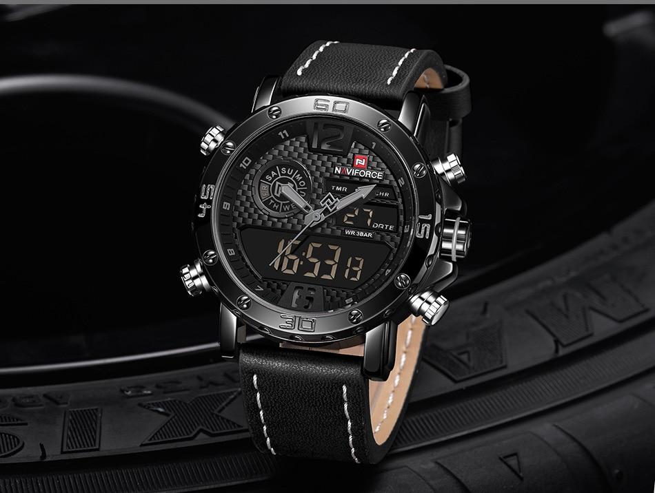 Men's Sports Waterproof Digital Analog Multifunction Watch  Excellent Design Perfect Gift