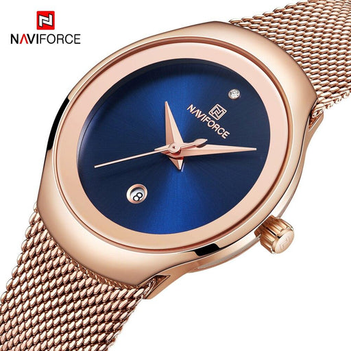 Women's Elegant Stainless Steel Watch With Braided Steel Bracelet Excellent Background Waterproof Wristwatch Unique Design Perfect Gift