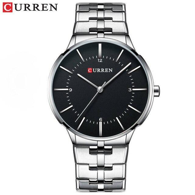 Men's  Waterproof Watch With Shining Bracelet In Five Modern Designs Perfect Gift For Your Loved One