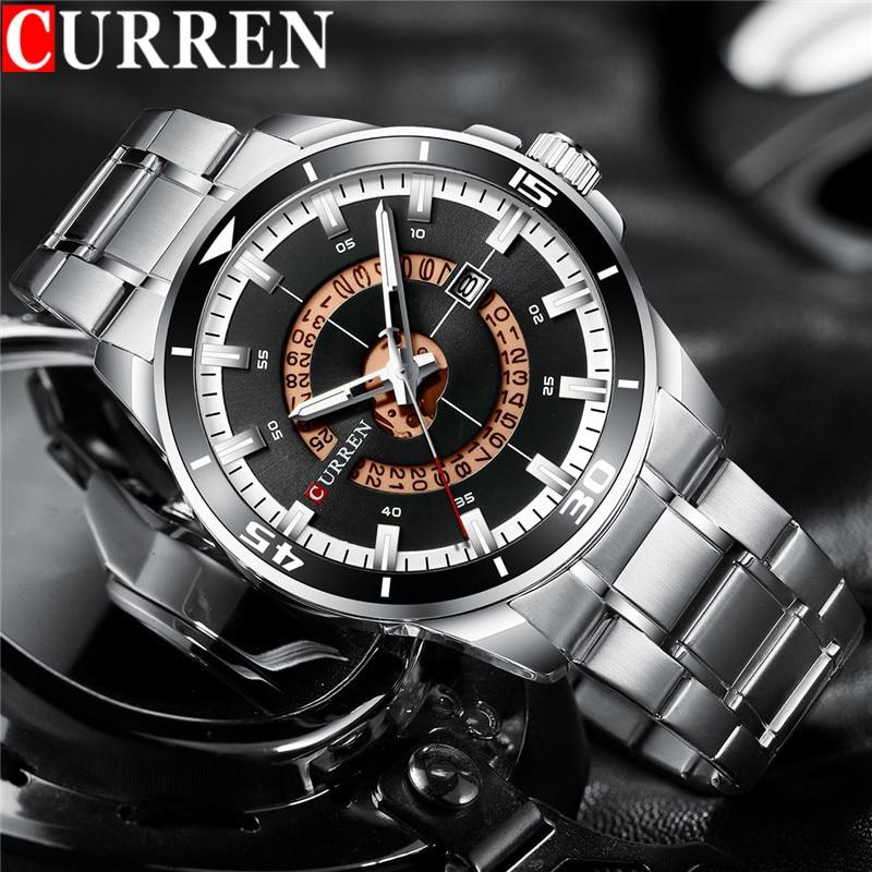 Men's  Modern Sports Waterproof Watch Luxury Unique Design  Fluorescent Hands Perfect Gift