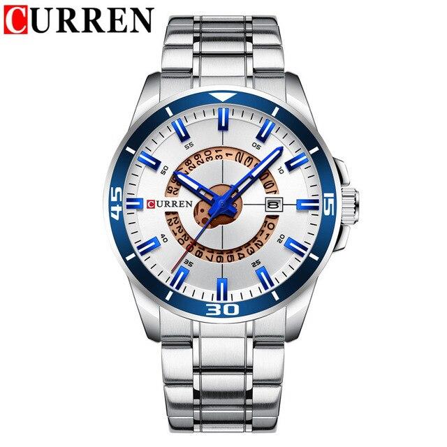 Men's  Modern Sports Waterproof Watch Luxury Unique Design  Fluorescent Hands Perfect Gift