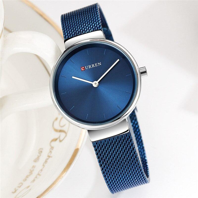 Women's Casual  Stainless Steel Watch With Knitted Bracelet Excellent Background Unique Design Perfect For Her