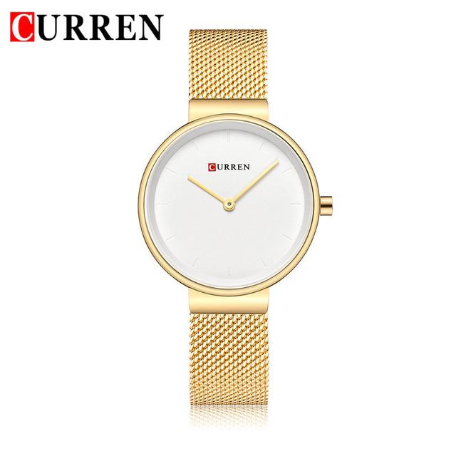 Women's Casual  Stainless Steel Watch With Knitted Bracelet Excellent Background Unique Design Perfect For Her