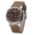 New Military Sport Watches Luxury Brown Leather Strap Quartz Wrist Watch Stylish Roller Watch For Men