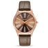 Elegant Brown Women Watches Luxury Round Design Waterproof Leather Strap Wrist Watch