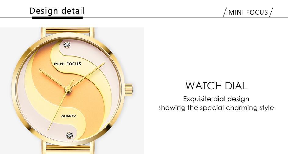 Ultra Thin Rose Gold Women Watches Fashion Analog Quartz Waterproof Wristwatches Elegant Round Design For Women