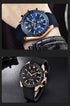 Luxury Men Stainless Steel Quartz Watch Accurate Timing Waterproof Analog Chronograph Men's Quartz Watches