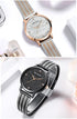 New Women Fashion Watches Luxury Quartz Waterproof Wrist Watch Gold Stainless Steel Mesh Elegant Design For Women