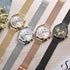 Multifunctional Black Luxury Women Watch Fashion Quartz Business Style Stainless Steel Strap Wrist Watch