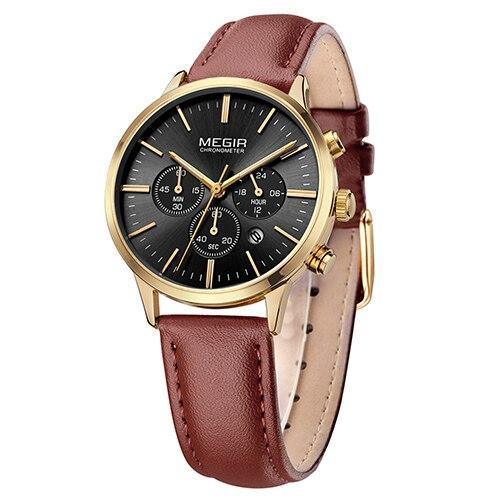 Multifunctional Black Luxury Women Watch Fashion Quartz Business Style Stainless Steel Strap Wrist Watch