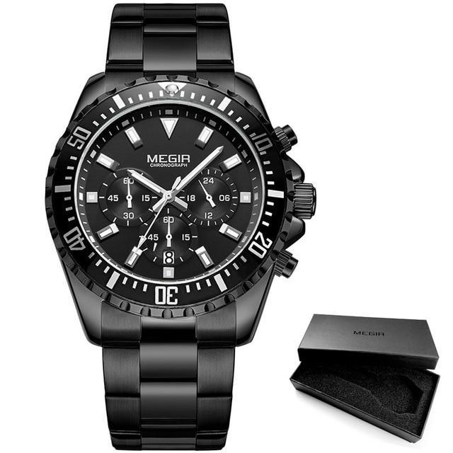 Multifunctional Men's Quartz Watches Modern Stainless Steel Design Waterproof And Scratch Resistant Wrist Watches