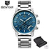 Sport Business Chronograph Steel Men Watches Top Luxury Quartz Male Analog Fashion Watchwrist