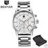 Sport Business Chronograph Steel Men Watches Top Luxury Quartz Male Analog Fashion Watchwrist