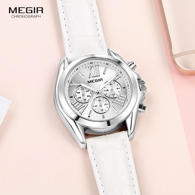 New Luxury White Women Watch Modern Sport Design Quartz Waterproof Wristwatch Business Style For Women