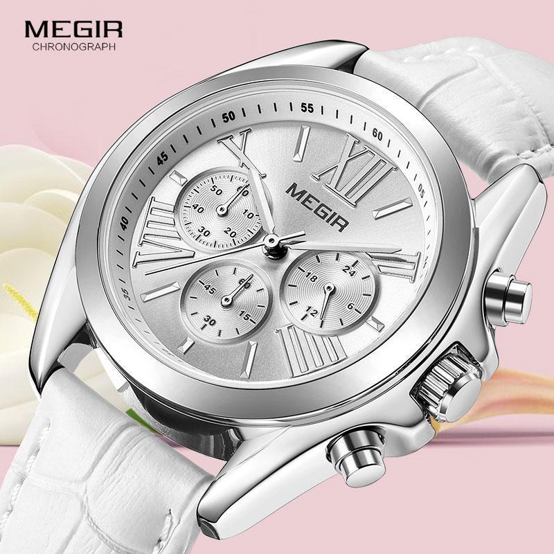 New Luxury White Women Watch Modern Sport Design Quartz Waterproof Wristwatch Business Style For Women