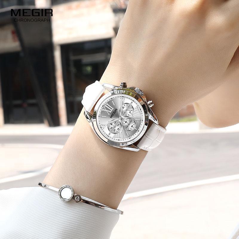 New Luxury White Women Watch Modern Sport Design Quartz Waterproof Wristwatch Business Style For Women