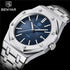 Men's Fashion Watch Luxury Men Stainless Steel Band Quartz Watch Analog Waterproof Sports Military Watches