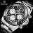 Luxury Men Watches Scratch Resistant Full Stainless Steel Strap Waterproof Sport Quartz Watch Men Fashion Date Clock Chronograph