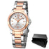 New Silver Round Women Watch Waterproof Quartz Wristwatch Modern Shine Style For Women's