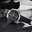 Multifunction Luxury 2021 Men's Watch Quartz Genuine Leather Strap Sport Chronograph Waterproof Men Wrist Watch