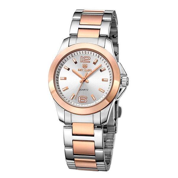 Luxury Gold Rose Women Watches Elegant Modern Waterproof Analog Wristwatch Stylish Design For Womens