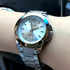 New Silver Round Women Watch Waterproof Quartz Wristwatch Modern Shine Style For Women's