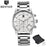 New Luxury Men Watches Chronograph Sports Watches Waterproof Casual Sport Leather Strap Quartz Men's Wrist Watch