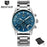 New Luxury Men Watches Chronograph Sports Watches Waterproof Casual Sport Leather Strap Quartz Men's Wrist Watch