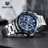 Luxury Sport Mens Watches Quartz Stylish Wrist Watch For Men Chronograph Waterproof and Scratch Resistant