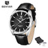 Leather Fashion Sport Men's Watches Luxury Military Quartz Analog Waterproof Men Watch